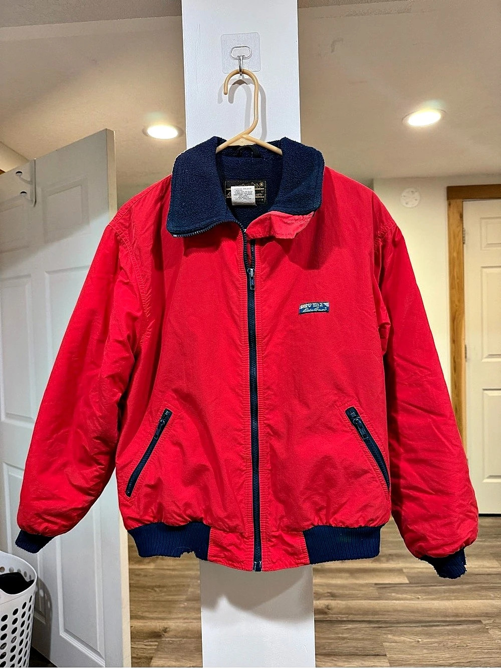 Eddie Bauer Vintage Eddie Bauer Nylon Full Zip Fleece-Lined Jacket Vintage Nylon